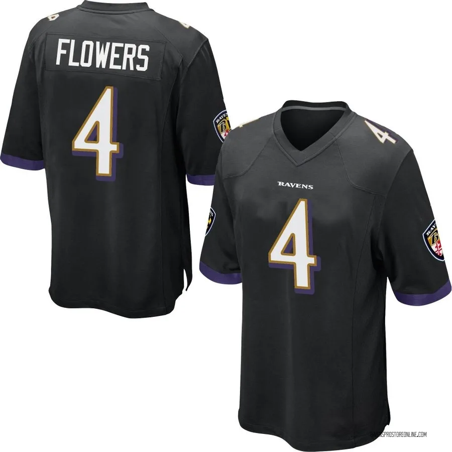 Zay Flowers Baltimore Ravens Men's Game Nike Jersey - Black