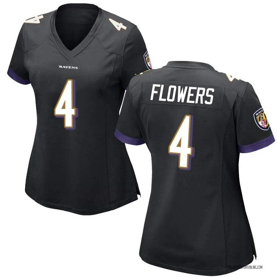 Zay Flowers Baltimore Ravens Women's Game Nike Jersey - Black