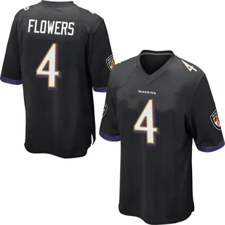 Zay Flowers Baltimore Ravens Youth Game Jersey - Black