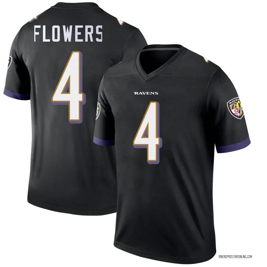 Zay Flowers Baltimore Ravens Youth Legend Nike Jersey - Black