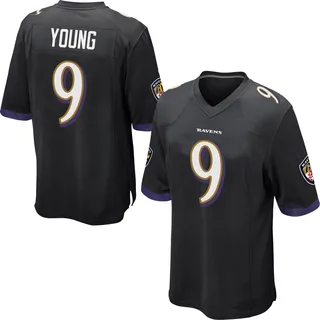 Zion Young Baltimore Ravens Men's Game Jersey - Black