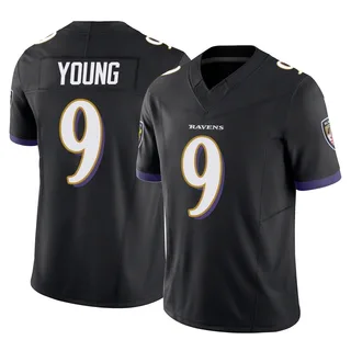 Zion Young Baltimore Ravens Men's Limited Vapor F.U.S.E. Nike Jersey - Black