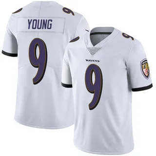 Zion Young Baltimore Ravens Men's Limited Vapor Untouchable Nike Jersey - White