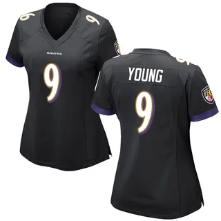 Zion Young Baltimore Ravens Women's Game Nike Jersey - Black