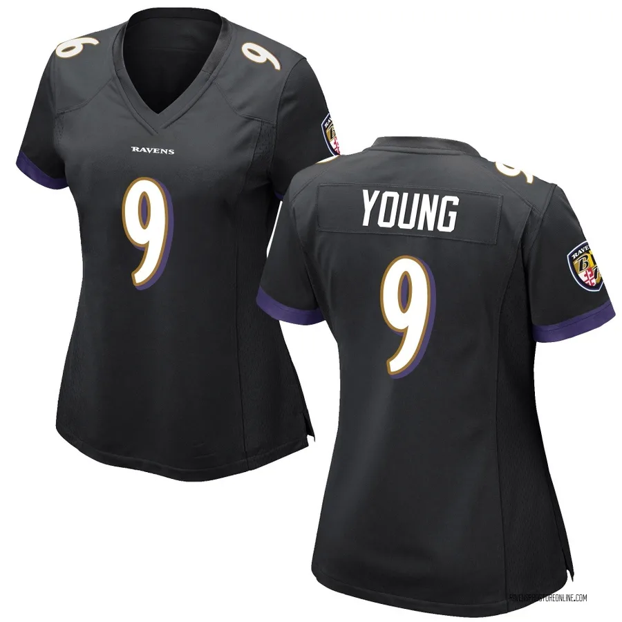 Zion Young Baltimore Ravens Women's Game Nike Jersey - Black