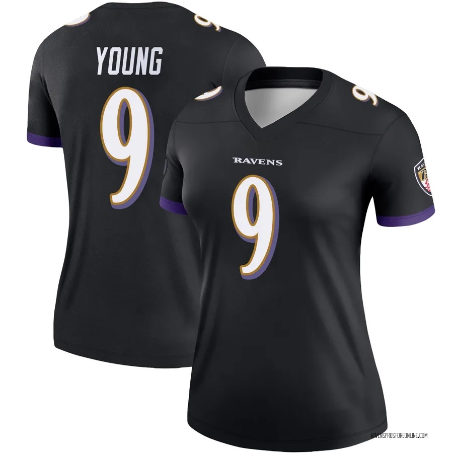 Zion Young Baltimore Ravens Women's Legend Nike Jersey - Black