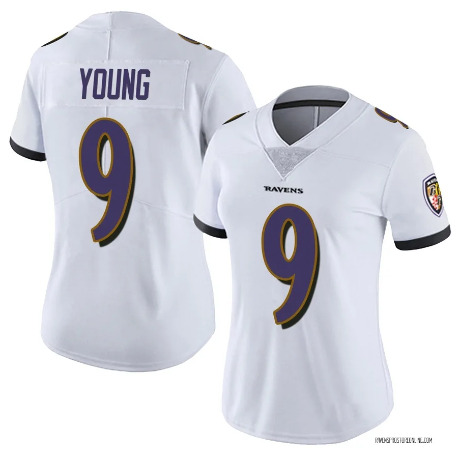 Zion Young Baltimore Ravens Women's Limited Vapor Untouchable Nike Jersey - White