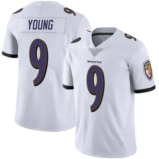 Zion Young Baltimore Ravens Youth Limited Vapor Untouchable Nike Jersey - White